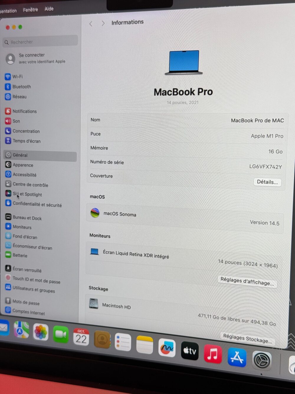 MacBook PROC M1 Pro 14inch – Image 5