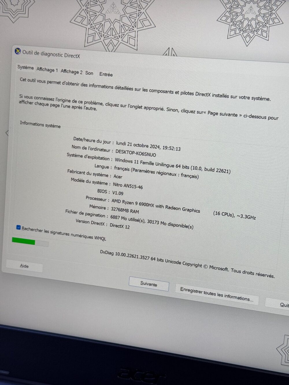 Acer Nitro Ryzen 9 6900HX RTX 3070 Ti – Image 8