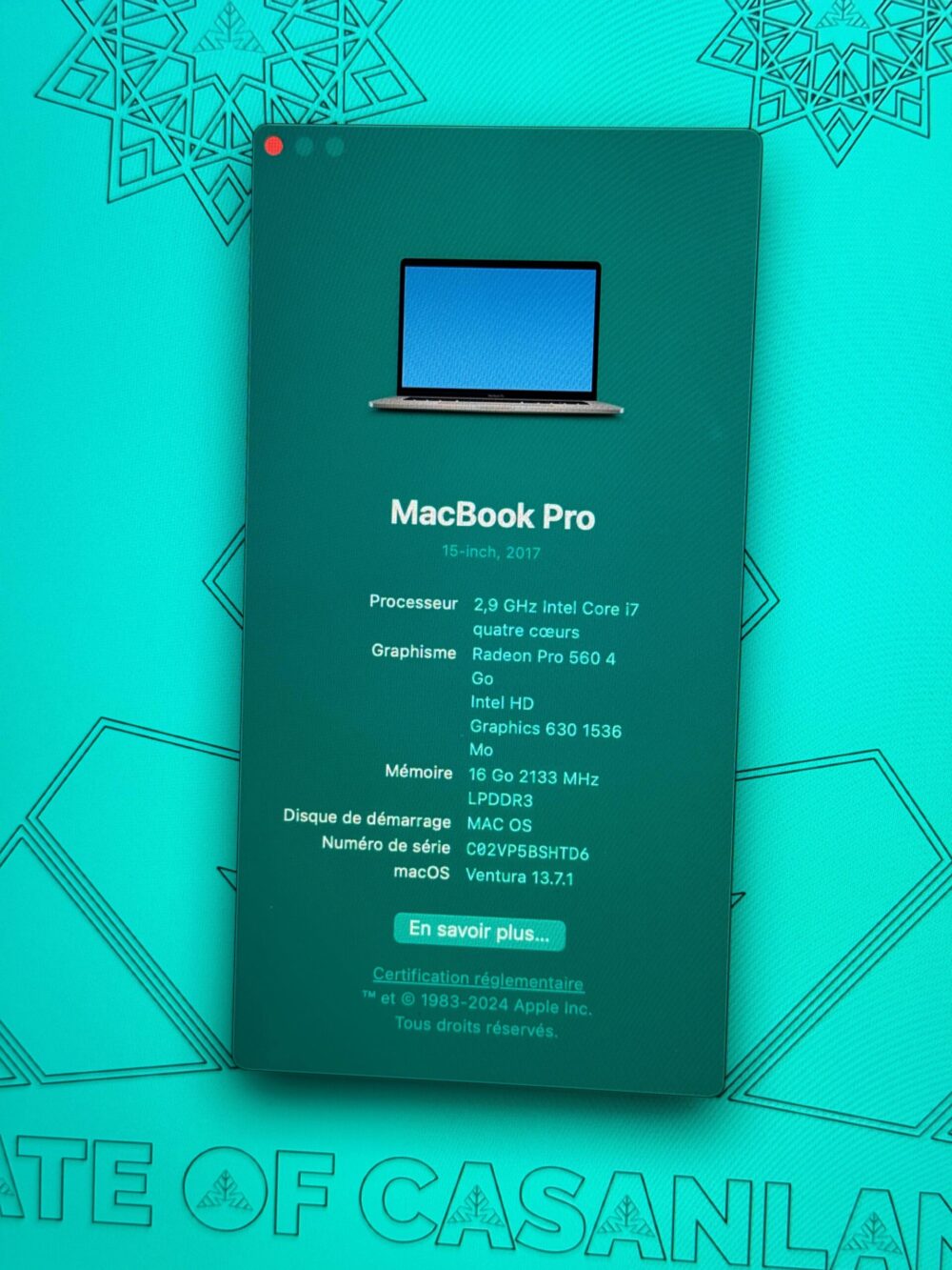 Mac Pro 15inch Touch Bar 2017 – Image 7