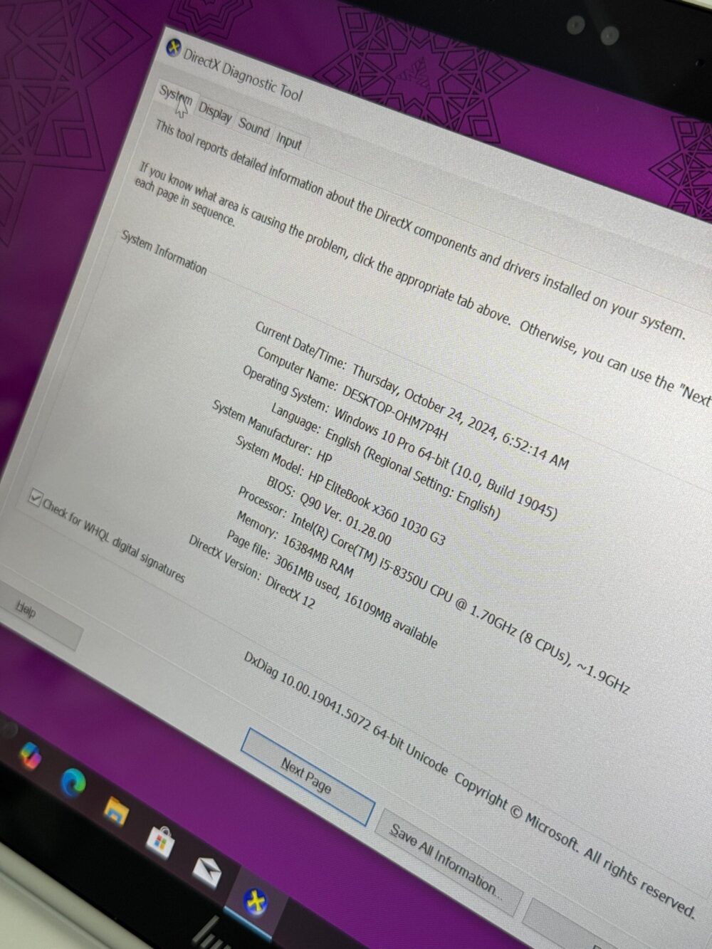 HP Elitebook 360 1030 G3 i5 8GEM – Image 7