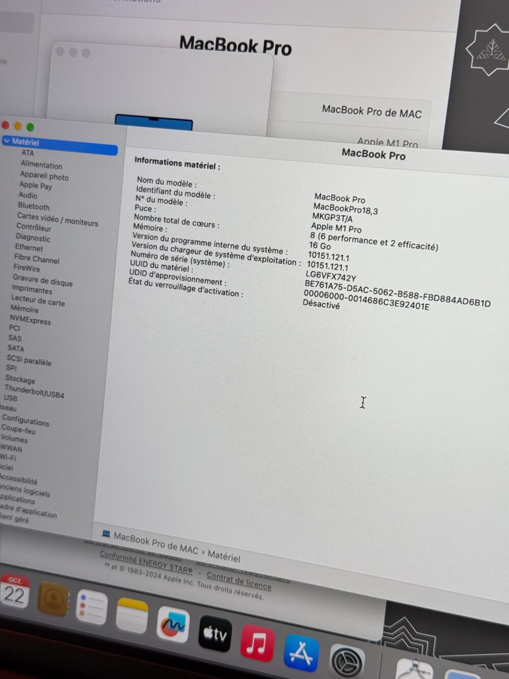 MacBook PROC M1 Pro 14inch – Image 7