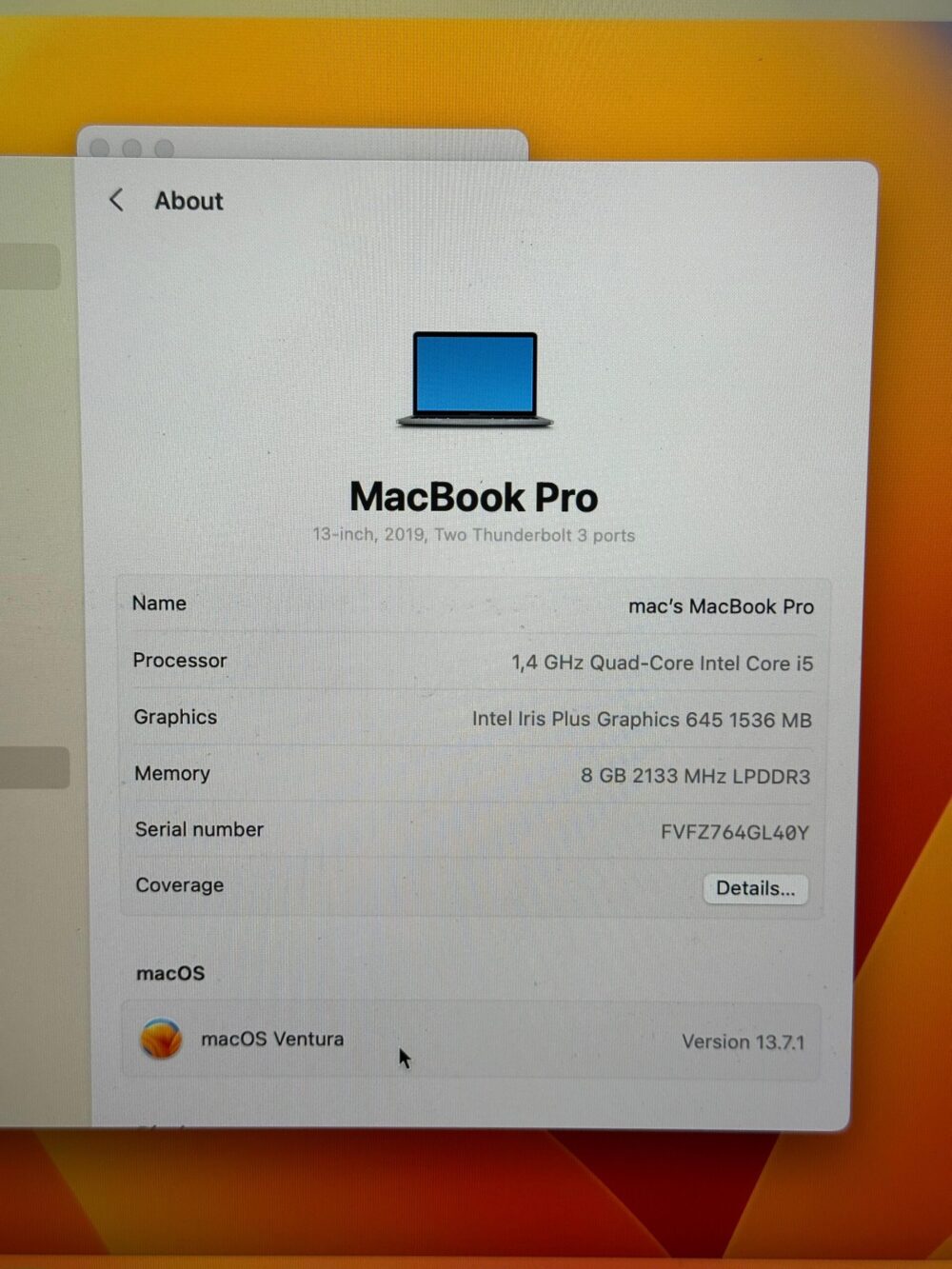 Macbook pro i5 13inch – Image 6