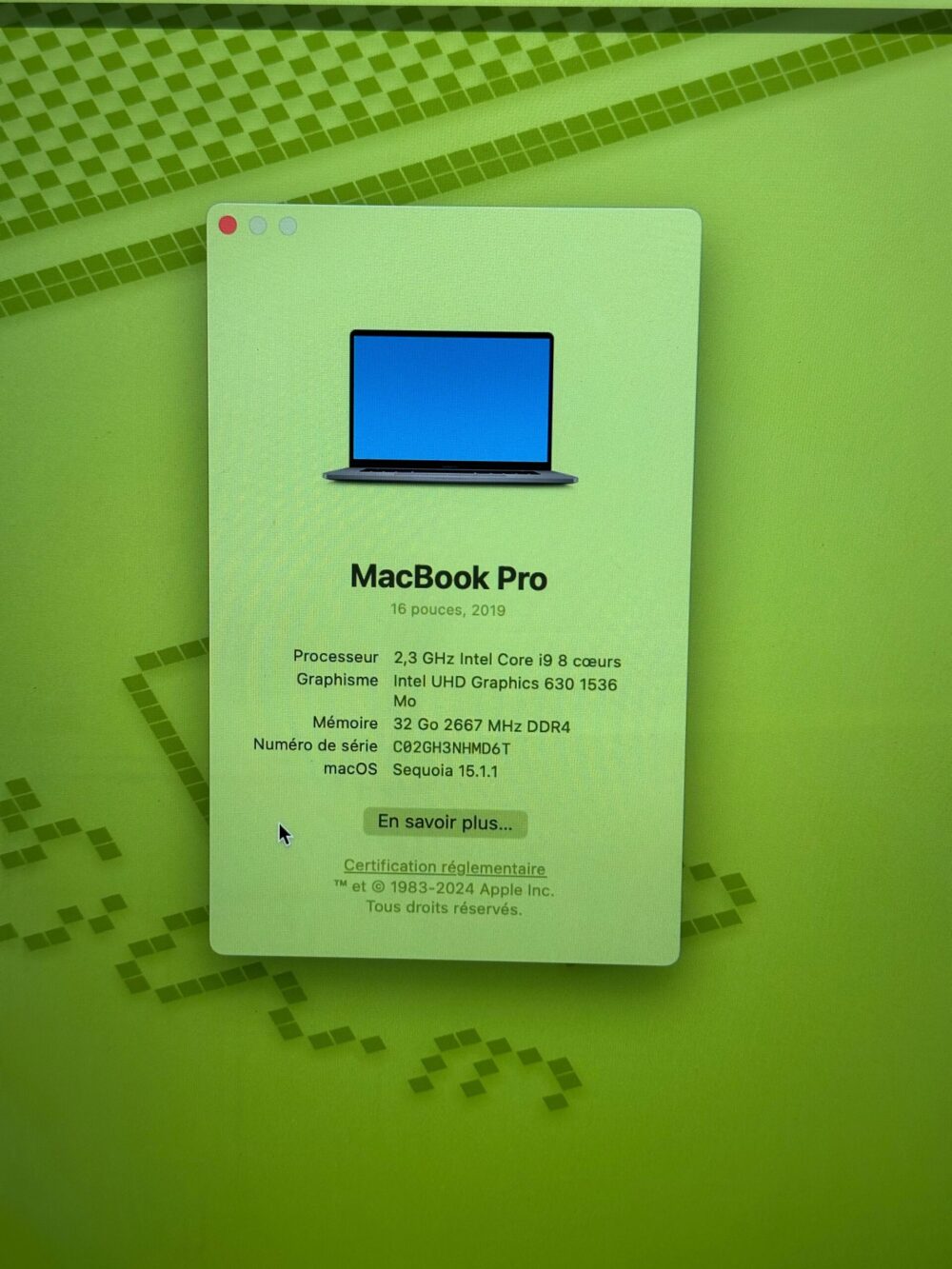 Macbook Pro i9 16inch 32GBRAM – Image 9