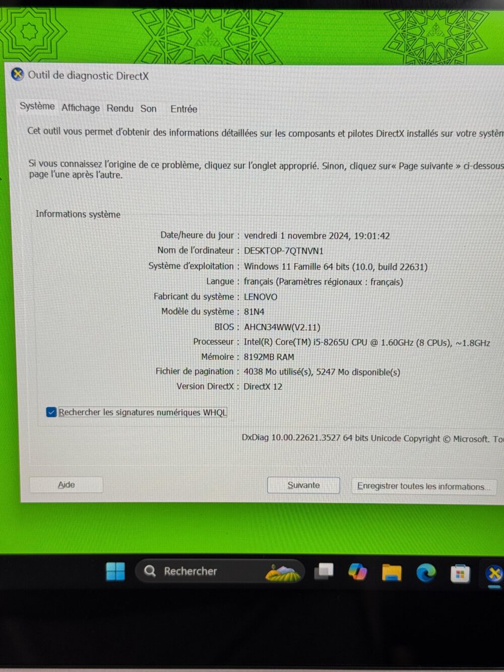 Lenovo x360 I5 8RAM – Image 5