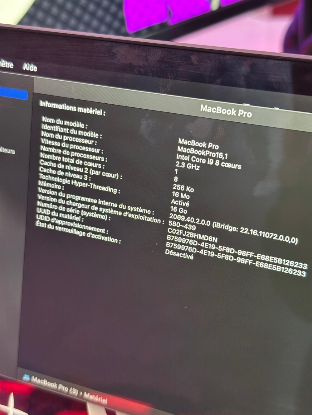 Macbook Pro 16inch 2019 i9 – Image 11